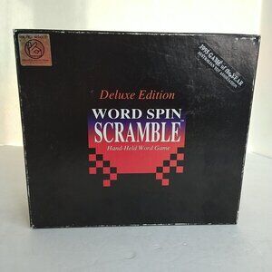 Vintage Word Spin Scramble Game Deluxe Edition 1995 Mensa Select Complete